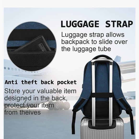 Bruno Cavalli Blue Backpack NWT - Picture 9 of 14